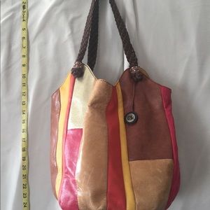 The Sak Leather Multicolor Tote
